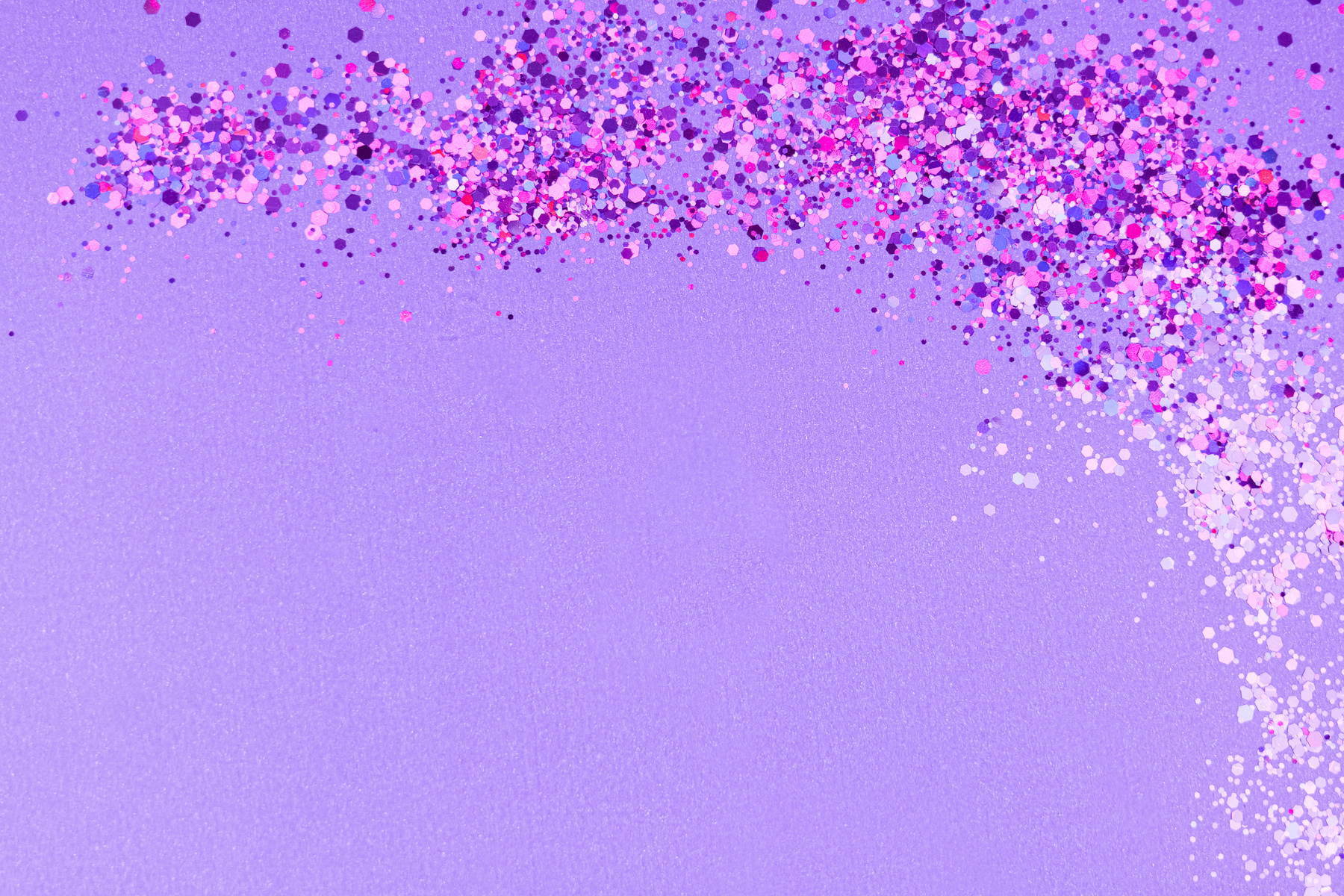 Glitters on Purple Background